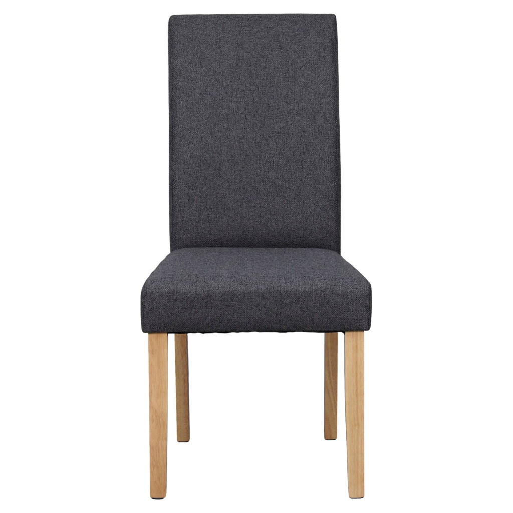 byLIVING Stuhl ELIAS, 2er-Set dunkelgrau natur Stoff B/H/T: ca. 47x99,5x60 cm