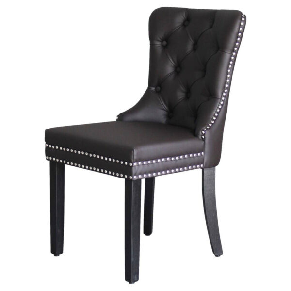 byLIVING Stuhl DOMINO, 2er-Set schwarz braun Kunstleder B/H/T: ca. 48,5x93x61 cm byLIVING Stuhl DOMINO, 2er-Set schwarz braun Kunstleder B/H/T: ca. 48,5x93x61 cm