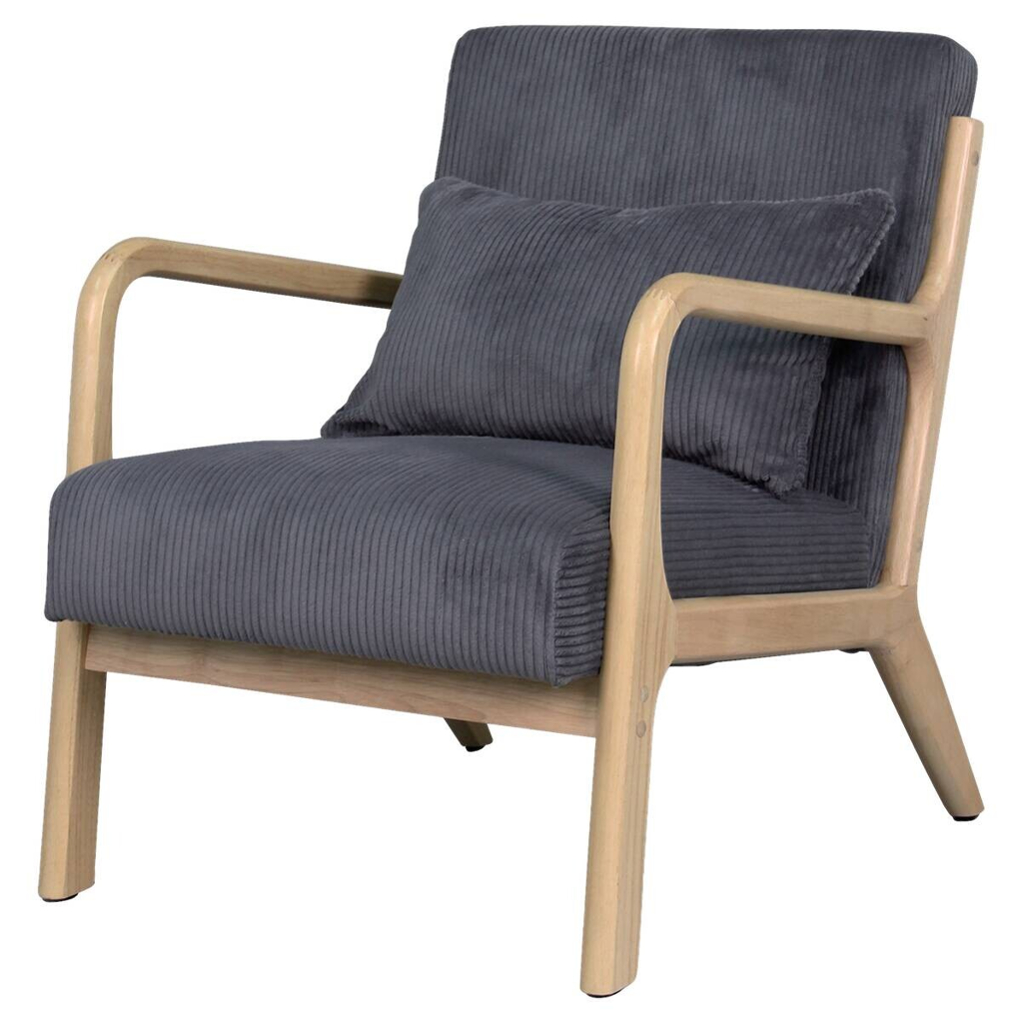 byLIVING Sessel NOHR natur grau B/H/T: ca. 65,2x80,6x76 cm