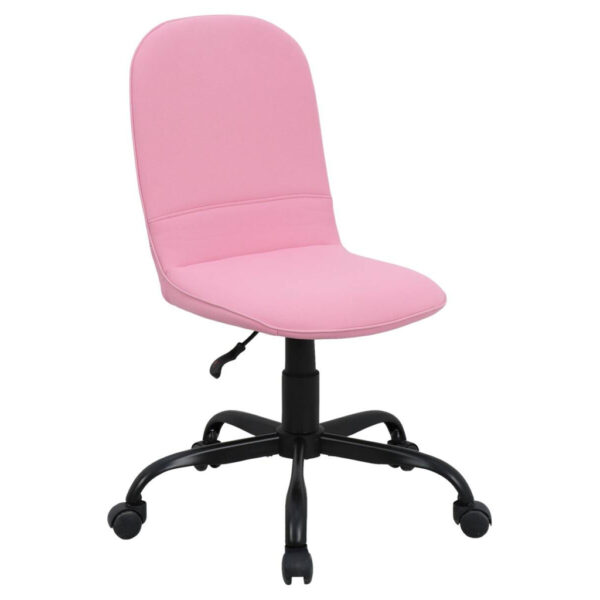 byLIVING Drehstuhl TROLLY schwarz pink Metall Stoff