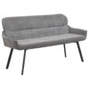 byLIVING Sitzbank RICO schwarz grau Stoff Metall B/H/T: ca. 140x90x62 cm byLIVING Sitzbank RICO schwarz grau Stoff Metall B/H/T: ca. 140x90x62 cm