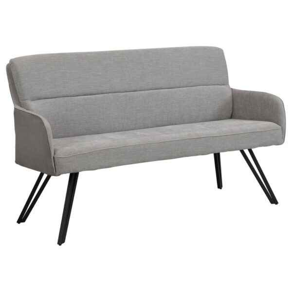 byLIVING Sitzbank TINO schwarz grau Metall Microfaser B/H/T: ca. 140x94x67 cm byLIVING Sitzbank TINO schwarz grau Metall Microfaser B/H/T: ca. 140x94x67 cm