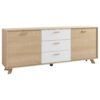 byLIVING Sideboard BASTIAN Eiche weiß B/H/T: ca. 180x72,5x36,5 cm