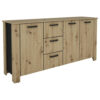 byLIVING Sideboard FARO Eiche schwarz B/H/T: ca. 160x84x40 cm