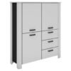 byLIVING Highboard FARO weiß schwarz B/H/T: ca. 120x137x40 cm byLIVING Highboard FARO weiß schwarz B/H/T: ca. 120x137x40 cm