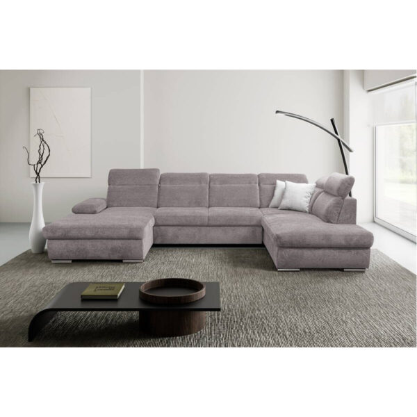 POCO Wohnlandschaft Cordoba braun Webstoff B/H/T: ca. 359x105x232 cm