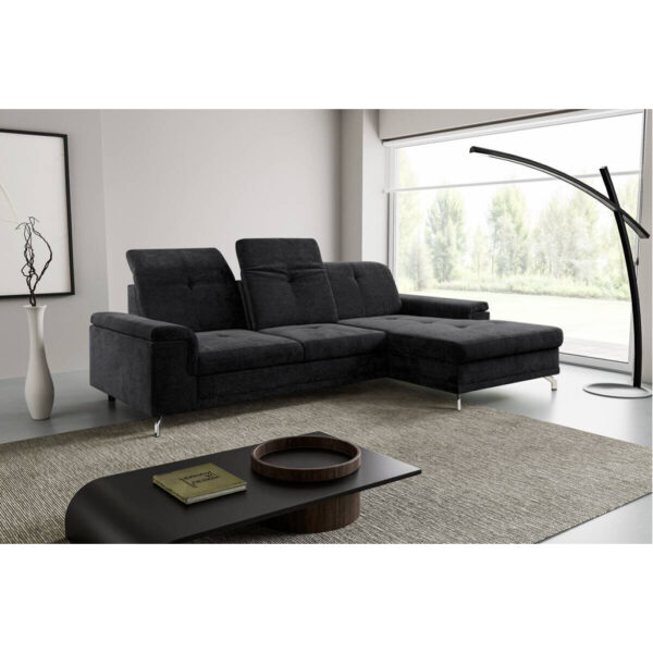 POCO Ecksofa mit Bettfunktion und Bettkasten schwarz Microfaser B/H/T: ca. 270x104x170 cm POCO Ecksofa mit Bettfunktion und Bettkasten schwarz Microfaser B/H/T: ca. 270x104x170 cm