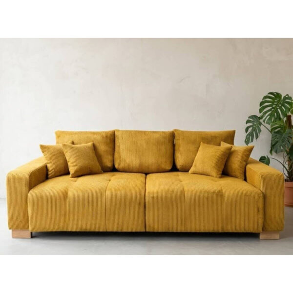 POCO Big Sofa senf Microfaser B/H/T: ca. 248x80x114 cm POCO Big Sofa senf Microfaser B/H/T: ca. 248x80x114 cm