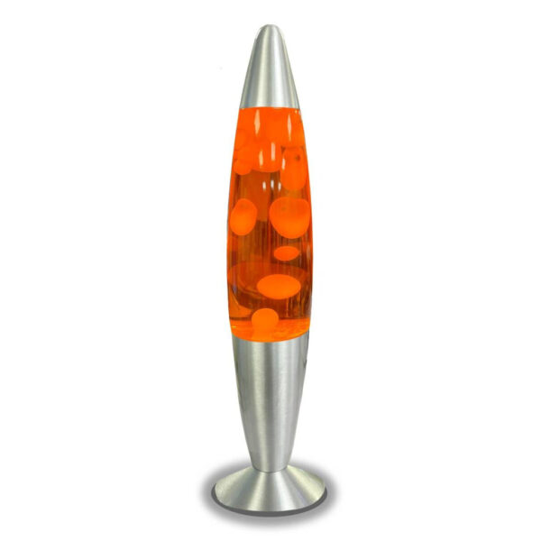 HWH LED-Lavalampe
orange Aluminium Glas H/D: ca. 40x7,4 cm