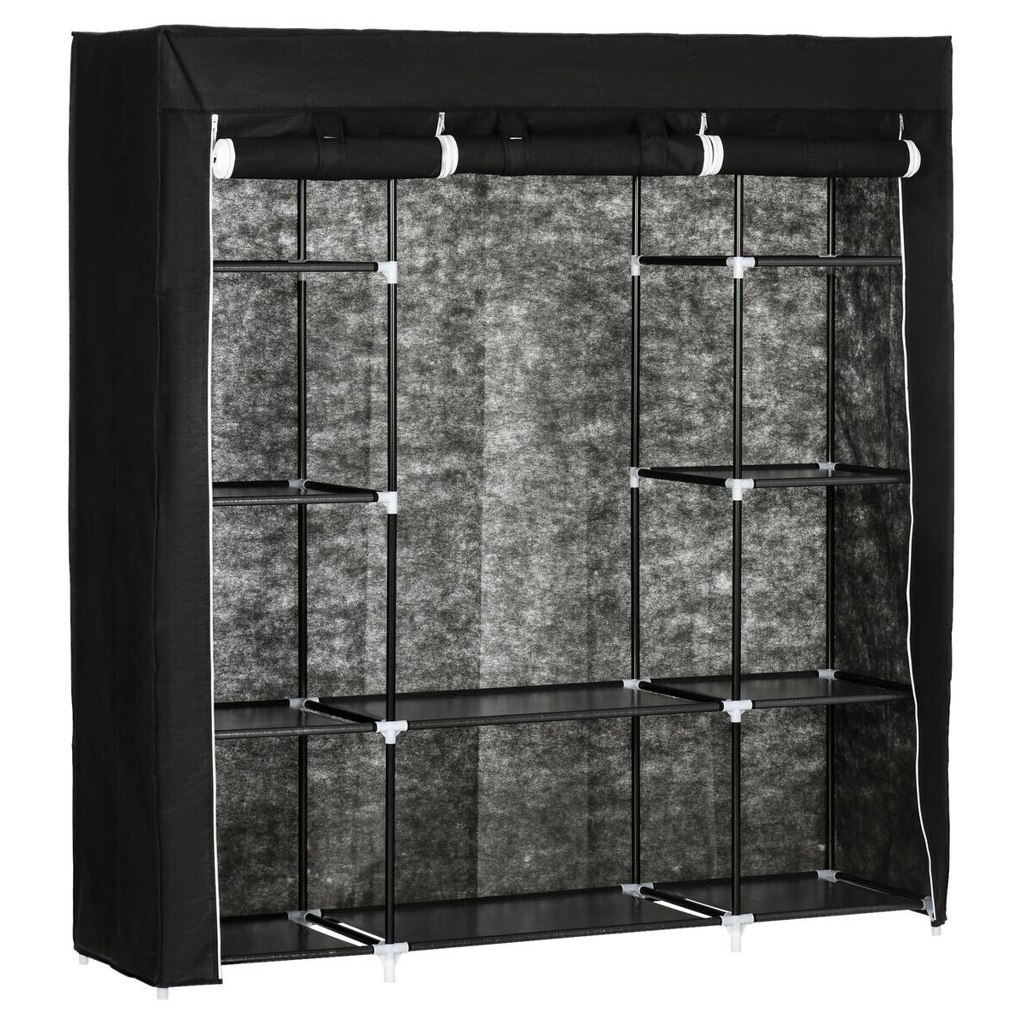 HOMCOM Kleiderschrank
schwarz Edelstahl B/H/L: ca. 43x150x162,5 cm