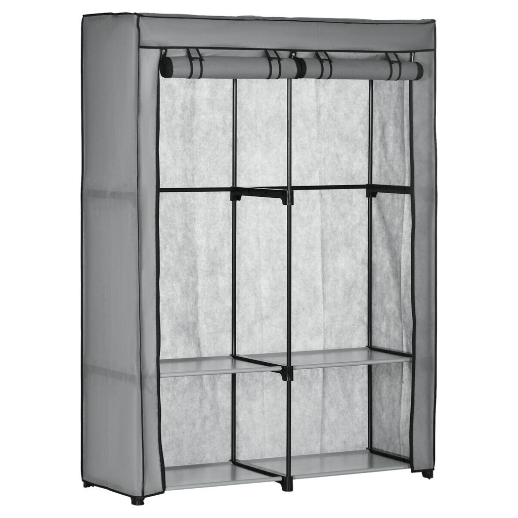 HOMCOM Kleiderschrank
hellgrau Polypropylen B/H/L: ca. 49x118x170 cm