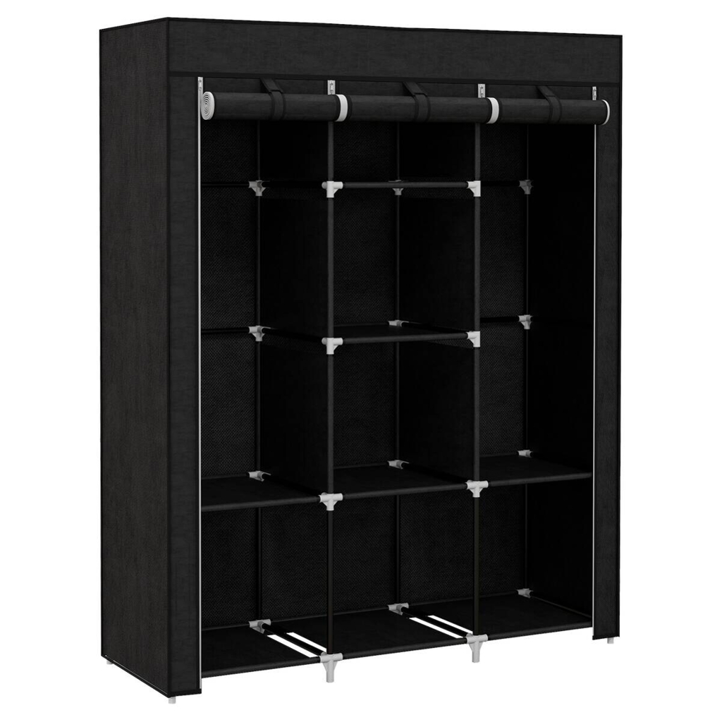 HOMCOM Kleiderschrank
schwarz Edelstahl B/H/L: ca. 43x125x162,5 cm
