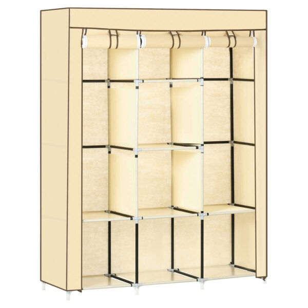HOMCOM Kleiderschrank
beige Edelstahl B/H/L: ca. 43x125x162,5 cm