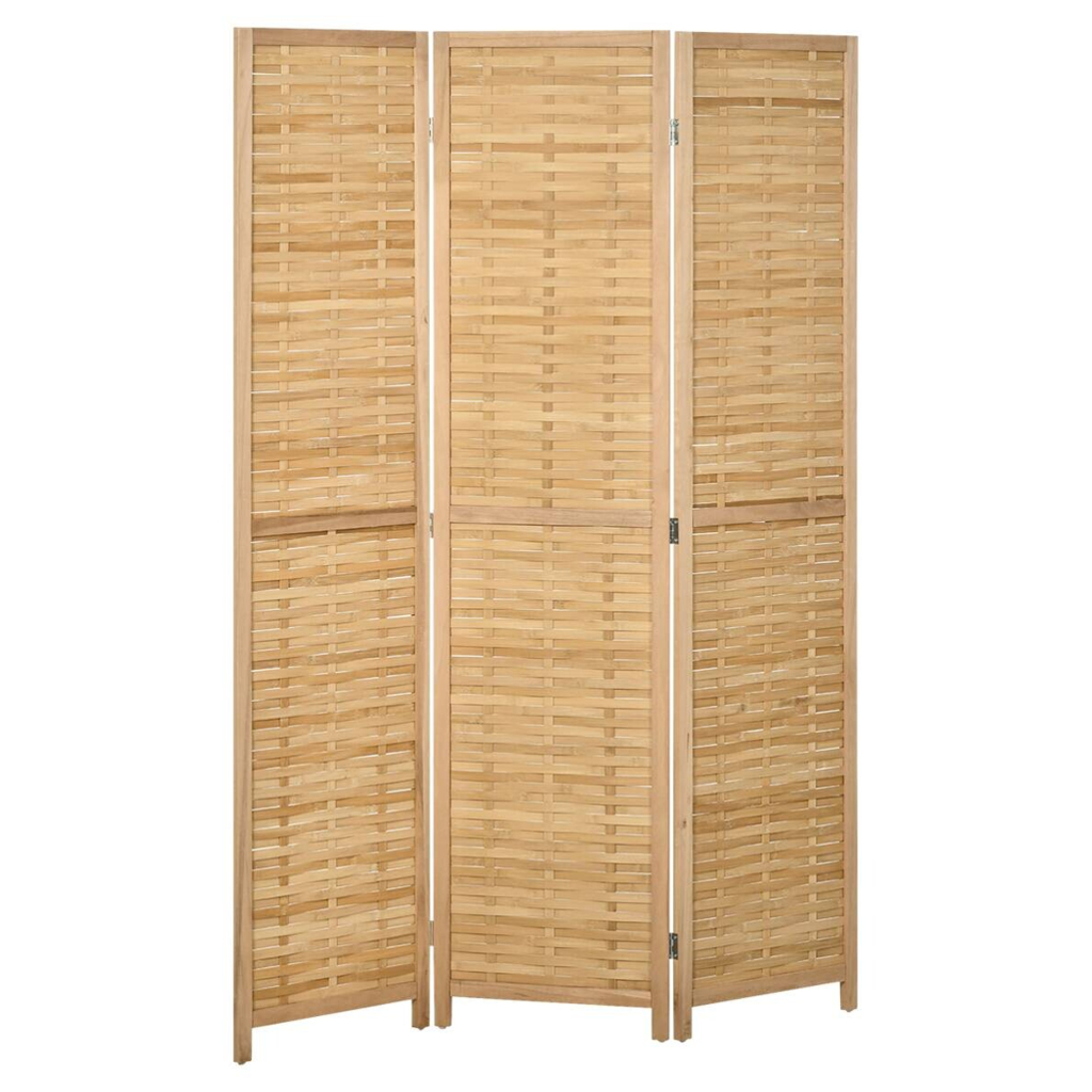 HOMCOM Paravent natur Bambus B/H/L: ca. 1,8x120x170 cm