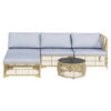Outsunny Sitzgruppe grau Polyester B/H/L: ca. 73x73x73 cm Outsunny Sitzgruppe grau Polyester B/H/L: ca. 73x73x73 cm