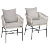 Outsunny Gartenstuhl grau Polyester B/H/L: ca. 60x57x71 cm