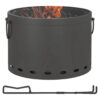 Outsunny Feuerschale dunkelgrau Polypropylen B/H/L: ca. 38x38x27 cm