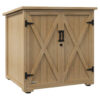 Outsunny Gartenschrank natur Polypropylen B/H/L: ca. 88x77,5x90 cm