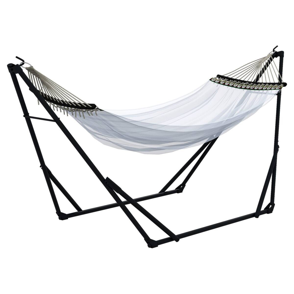 Outsunny Hängemattengestell weiß Nylon B/H/L: ca. 89x263x100 cm