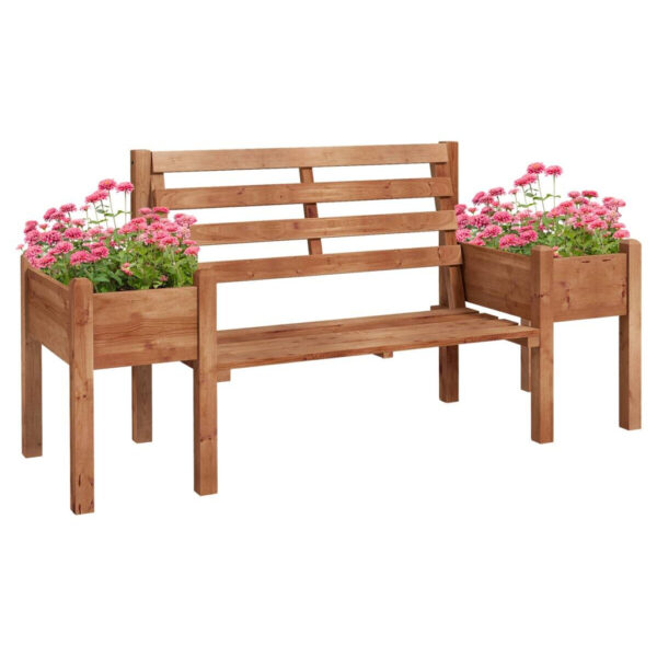 Outsunny Gartenbank braun Polypropylen B/H/L: ca. 59x184x95 cm Outsunny Gartenbank braun Polypropylen B/H/L: ca. 59x184x95 cm