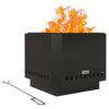 Outsunny Feuerschale schwarz Metall B/H/L: ca. 48x41x48 cm Outsunny Feuerschale schwarz Metall B/H/L: ca. 48x41x48 cm