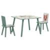ZONEKIZ Kinder Sitzgruppe grün Kiefer B/H/L: ca. 60x44x60 cm