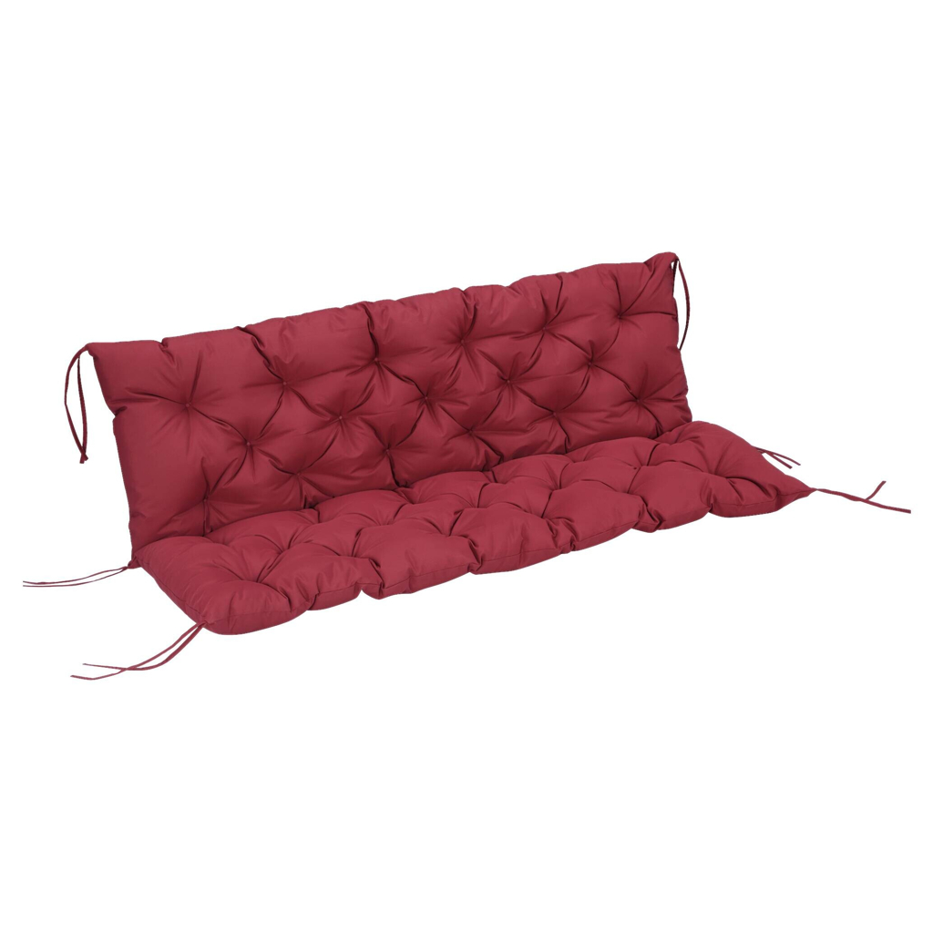 Outsunny Bankauflage rot Polyester B/H/L: ca. 150x8x98 cm