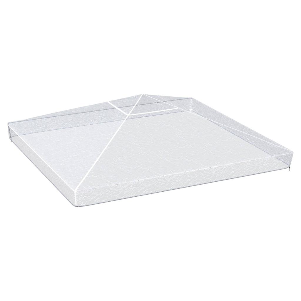 Outsunny Abdeckplane transparent Kunststoff B/H/L: ca. 300x80x300 cm