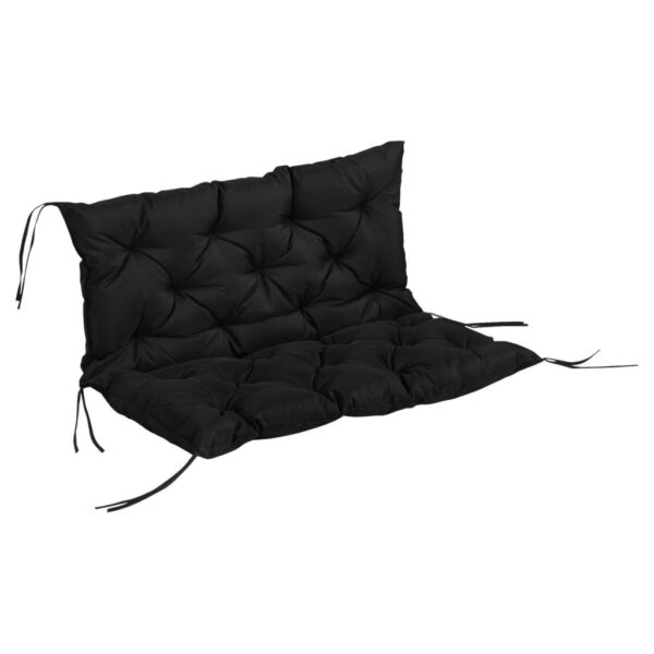 Outsunny Bankauflage schwarz Schaumstoff B/H/L: ca. 98x8x100 cm