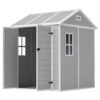 Outsunny Garden Storage Shed grau B/H/L: ca. 181x220x181 cm