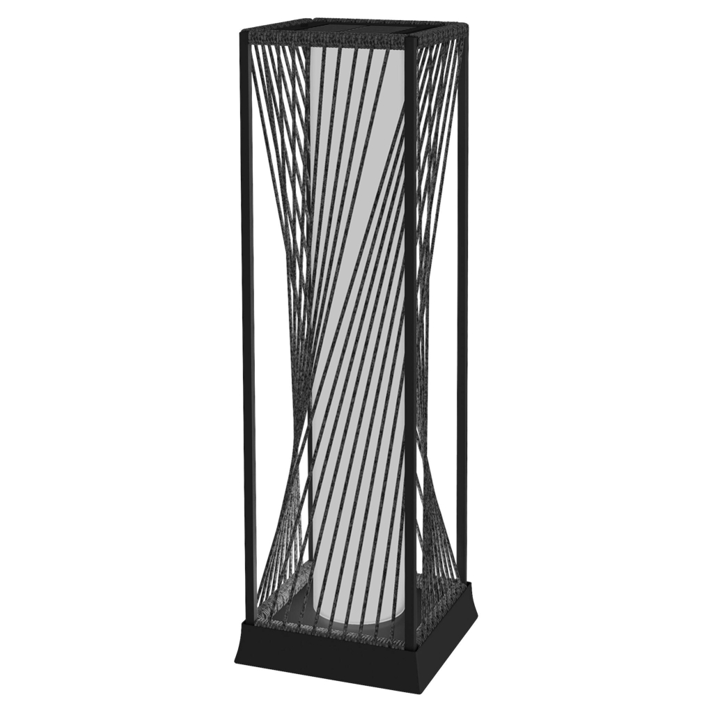Rattan Solarlampe
grau Stahl Polyethylen B/H/L: ca. 22x77x22 cm