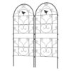 Outsunny Rankgitter schwarz B/H/L: ca. 1,3x120x50 cm