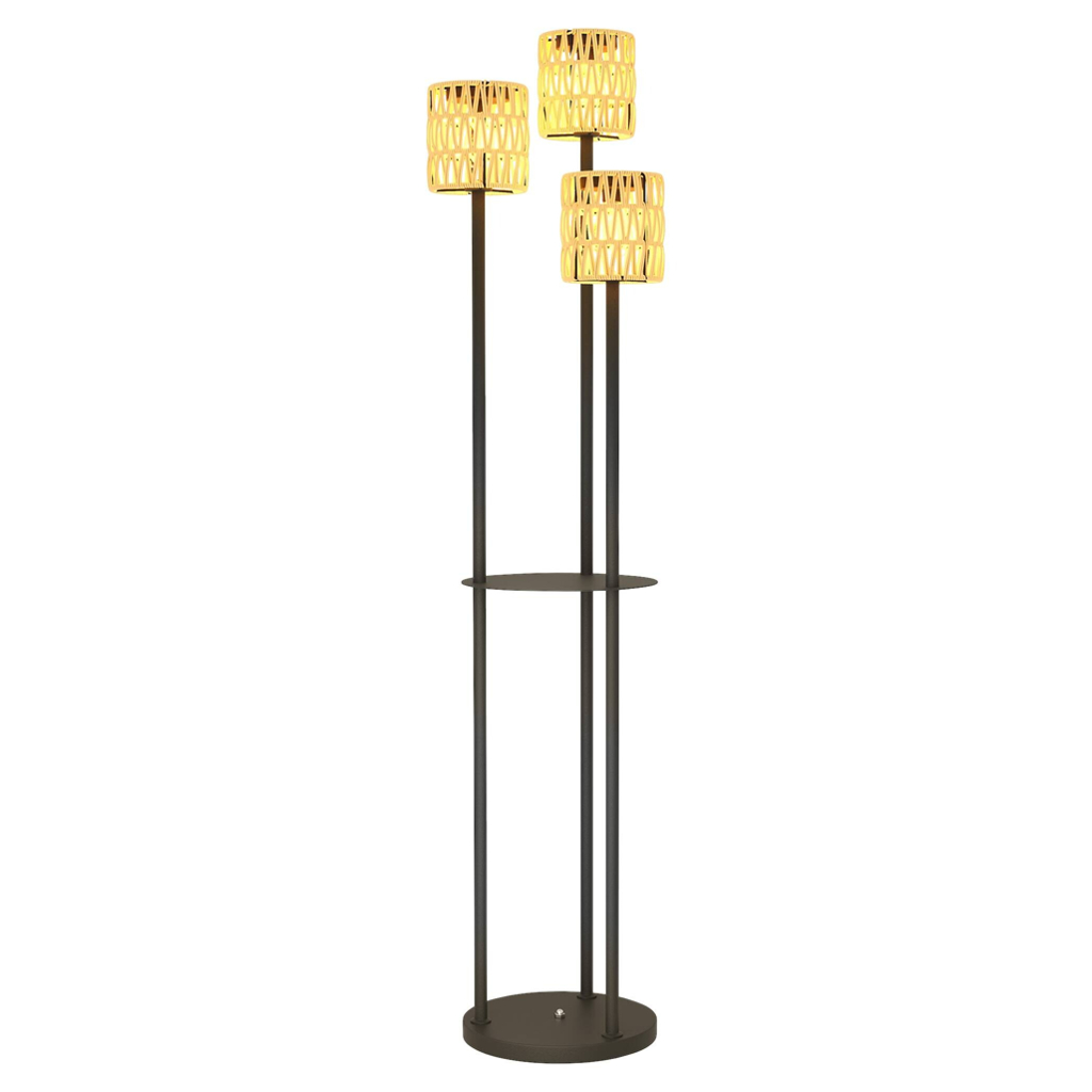 Outsunny Stehlampe
gelb Rattan Stahl B/H/L: ca. 37x144x37 cm