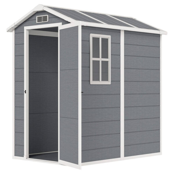 Outsunny Gartenhaus grau B/H/L: ca. 131x198x186 cm Outsunny Gartenhaus grau B/H/L: ca. 131x198x186 cm