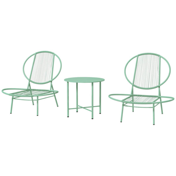 Outsunny Bistro-Set grün Stahl B/H/L: ca. 68x78x74 cm Outsunny Bistro-Set grün Stahl B/H/L: ca. 68x78x74 cm