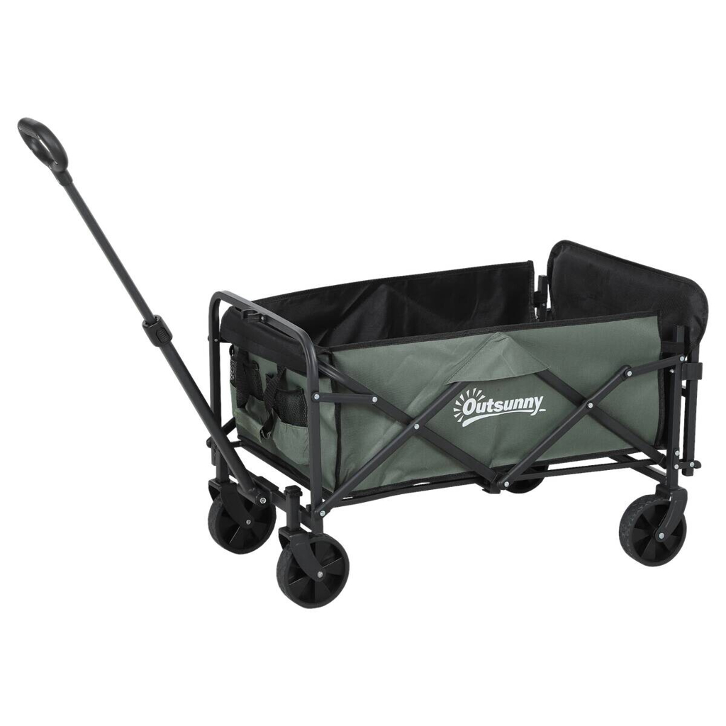 Outsunny Gartenwagen grün Polyester B/H/L: ca. 46x92x114 cm