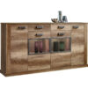 POCO Highboard Aalborg Oak Monument Nachbildung Spanplatte B/H/T: ca. 212x112x40 cm