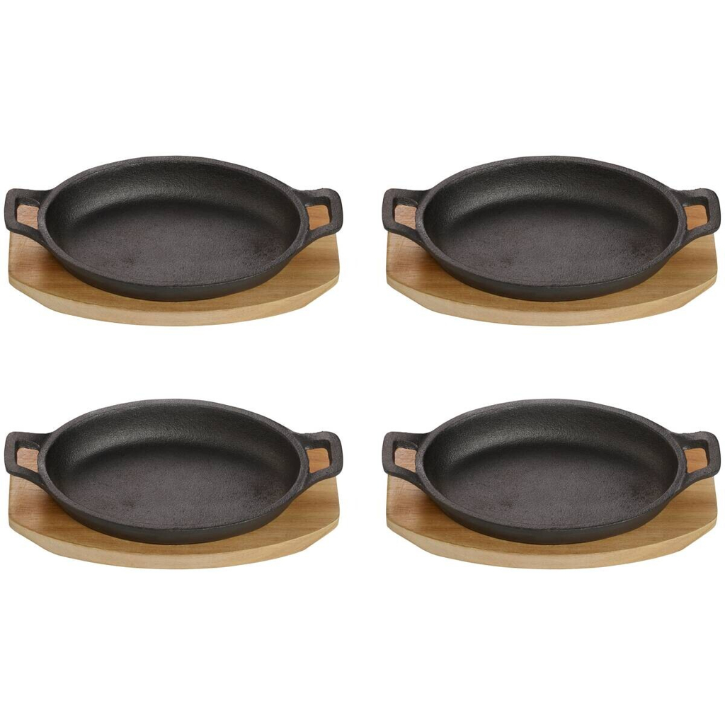 ECHTWERK Servierpfanne Big schwarz Eisen B/H/L: ca. 12x4,5x22 cm