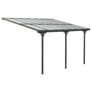 Westmann Terrassenüberdachung Bruce grau Aluminium B/H/T: ca. 434x269x300 cm