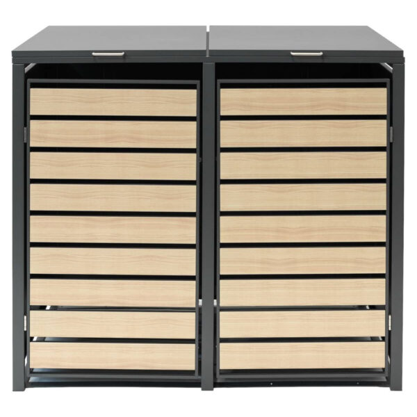 Westmann Mülltonnenbox 2x 240 Liter anthrazit B/H/T: ca. 132x116x80 cm