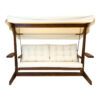 Westmann Hollywoodschaukel Viva beige Holz B/H/L: ca. 237x175x115 cm