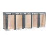Westmann Mülltonnenbox Planta braun B/H/L: ca. 332x124x84 cm