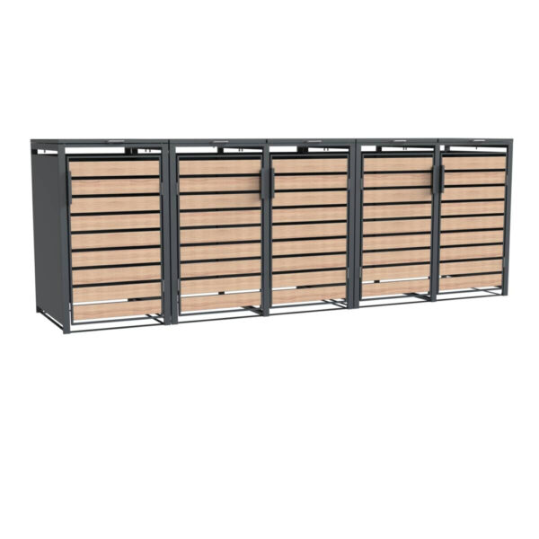 Westmann Mülltonnenbox Lacina braun B/H/L: ca. 332x116x80 cm Westmann Mülltonnenbox Lacina braun B/H/L: ca. 332x116x80 cm