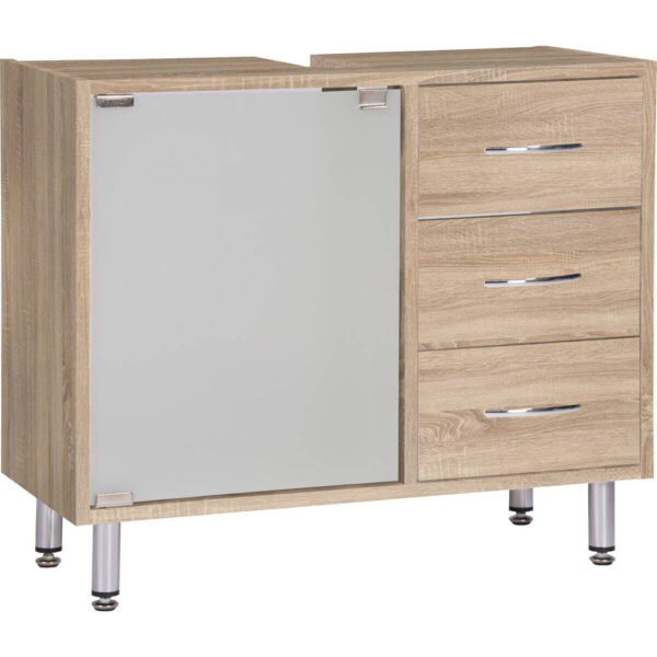 Waschbeckenunterschrank Lana
Eiche Sonoma Nachbildung B/H/T: ca. 66x56x29 cm