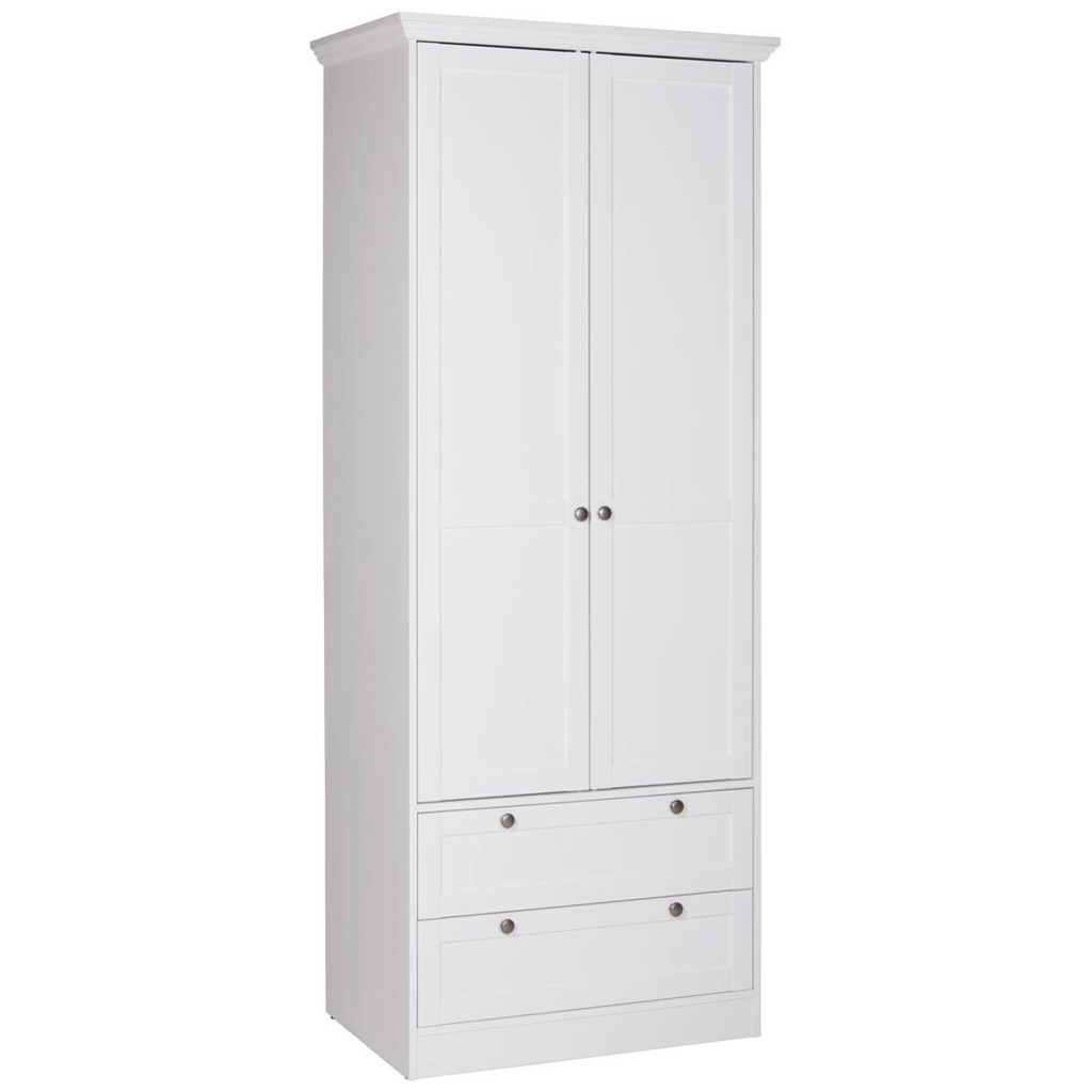 POCO Kleiderschrank Landwood weiß B/H/T: ca. 80x200x51 cm