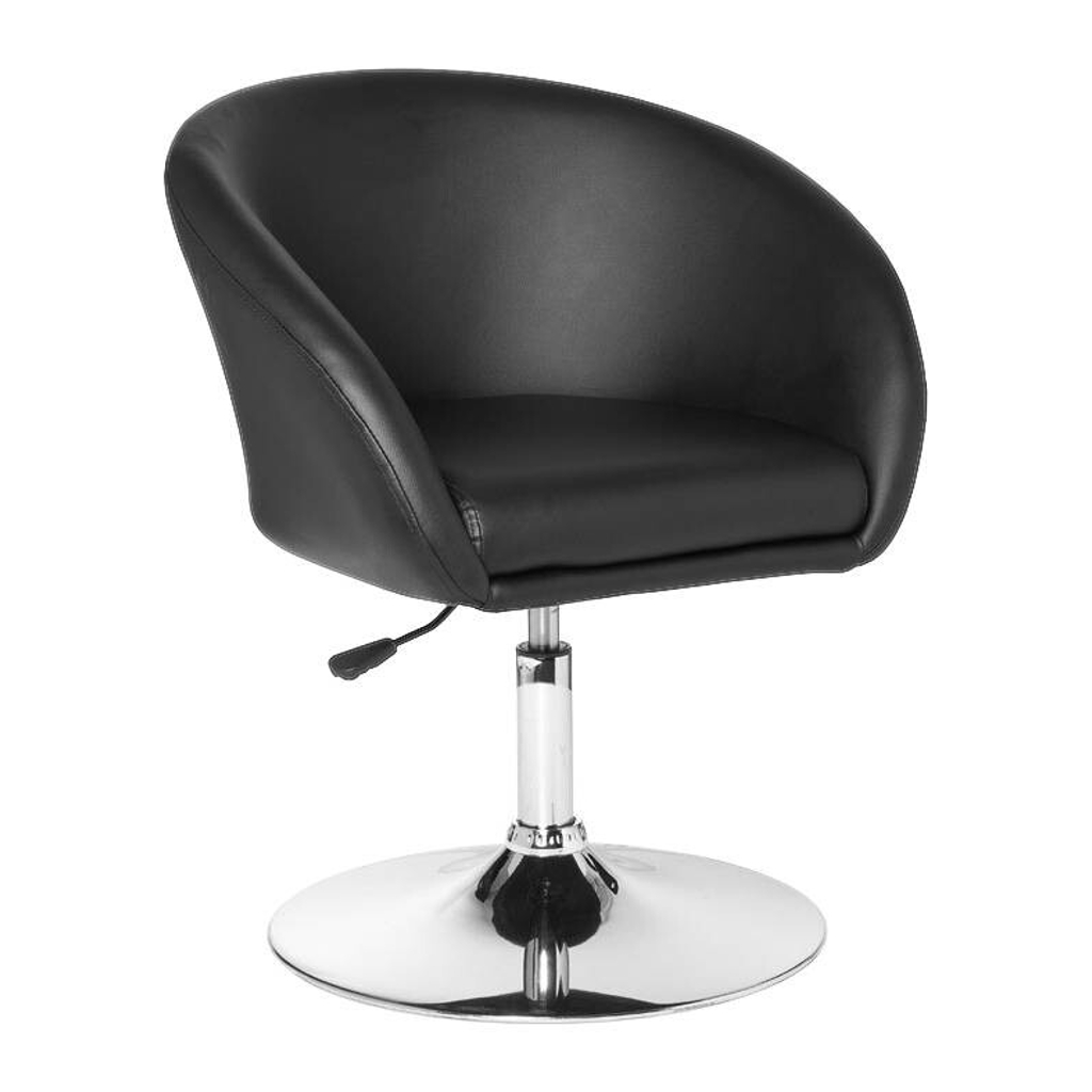 Amstyle Drehstuhl schwarz Kunstleder Metall