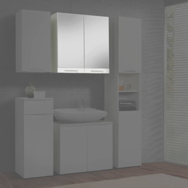 Spiegelschrank Mailand
weiß weiß Hochglanz B/H/T: ca. 70x71x23 cm