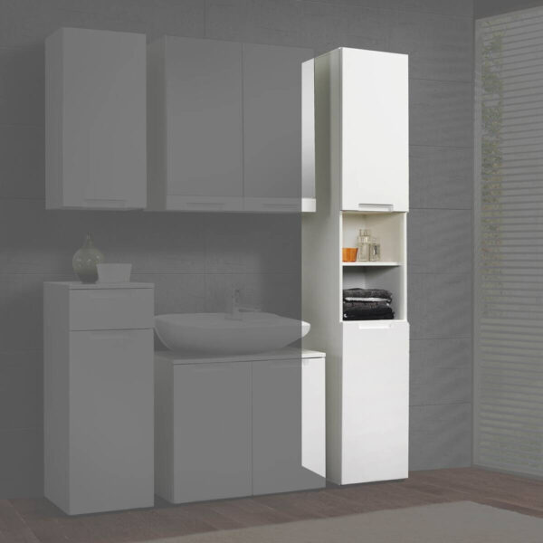 4260390315344 Badhochschrank Mailand
weiß weiß Hochglanz B/H/T: ca. 35x191x35 cm