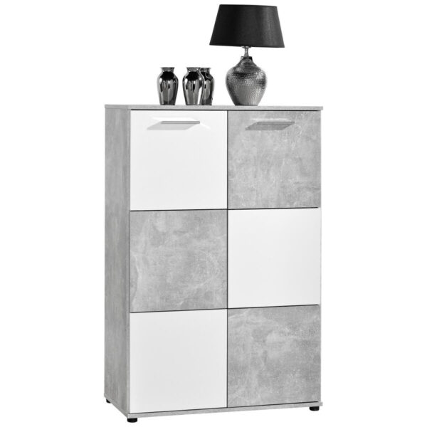 POCO Kommode Zero Beton Optik weiß B/H/T: ca. 78x120x39 cm POCO Kommode Zero Beton Optik weiß B/H/T: ca. 78x120x39 cm