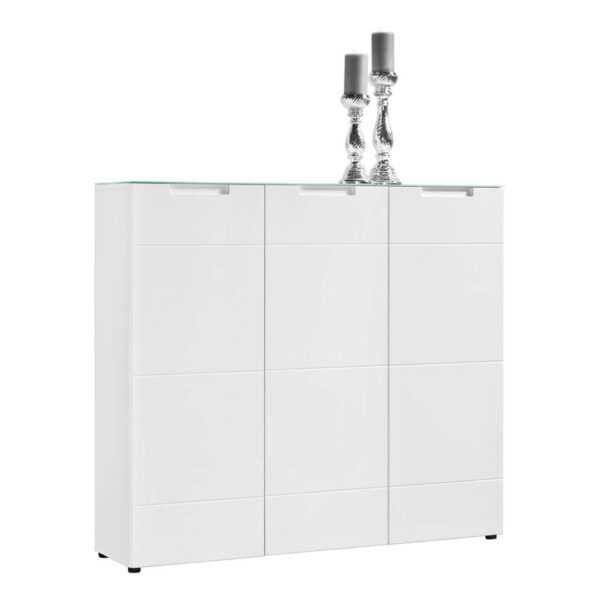 POCO Kommode Mailand 13 weiß weiß Hochglanz B/H/T: ca. 135x120x34 cm POCO Kommode Mailand 13 weiß weiß Hochglanz B/H/T: ca. 135x120x34 cm